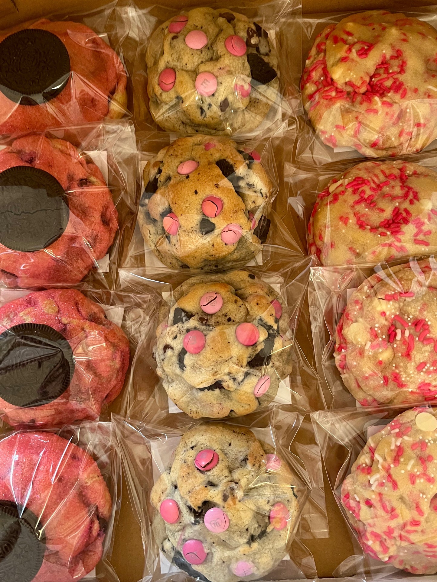 individually wrapped valentines day cookies